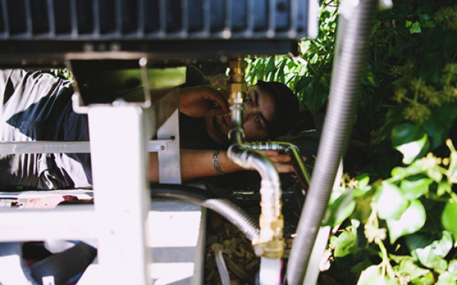 Wartung einer Wärmepumpe